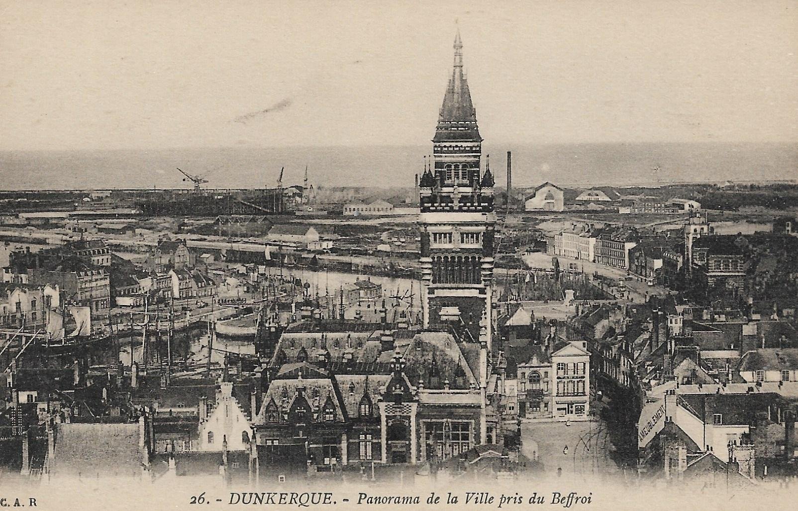 /France/FR_place_1903-1938_DUNKERQUE. Panorama de la Ville pris du Beffroi.jpg